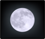 Realistic Moon Sticker