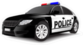 Realistic Police Cruiser Sticker