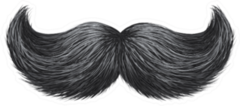 Realistic Shine, Effulgence Vintage Mustache Sticker