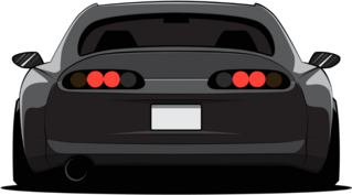 Rear View JDM Racing Car Sticker