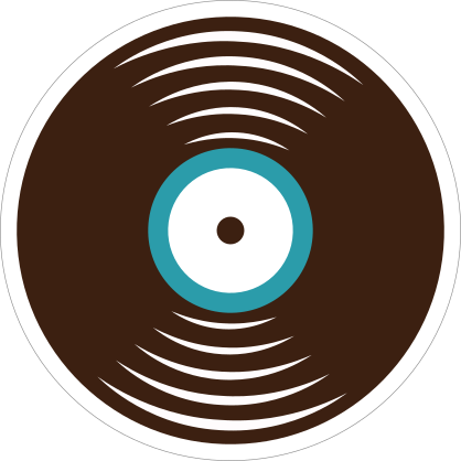 Record Disc Hippie Sticker