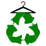 Recycle Clothes Icon Thrift Sticker