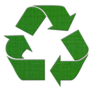 Recycle Logo From Fabric Textile Sticker