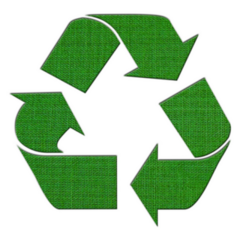 Recycle Logo From Fabric Textile Sticker