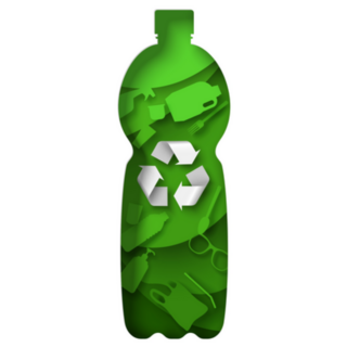 Recycle Plastic Bottle Artwork Sticker