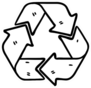 Recycle Sign In Doodle Style Sticker