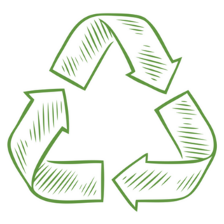 Recycle Sign Sketch Sticker