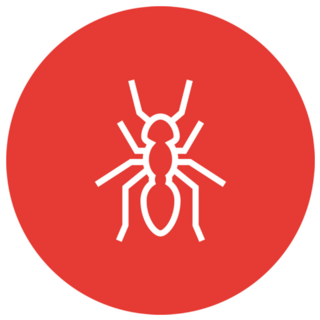 Red Ant Circle Sticker