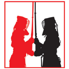 Red & Black Fencing Sticker