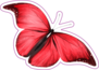 Red Butterfly Sticker