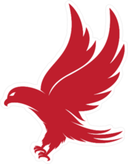 Red Eagle Logo Style Sticker