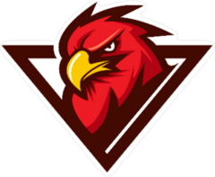 Red Eagle Mascot Sticker