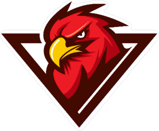 Red Eagle Mascot Sticker