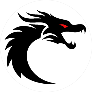 Red Eye Dragon Circle Sticker