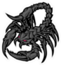 Red Eyed Black Scorpion Monster Sticker