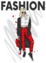 Red Fashion And Style Sticker
