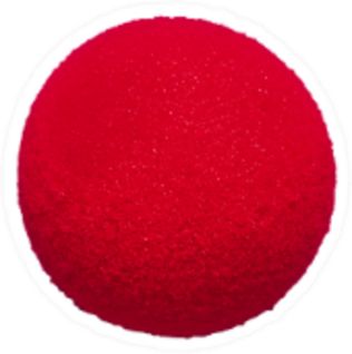 Red Foam Nose For Clown Sticker