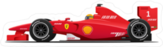 Red Formula 1 Race Car Sticker