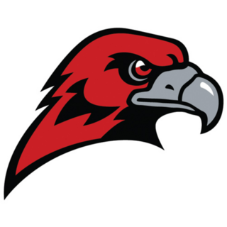 Red Hawk Mascot Sticker