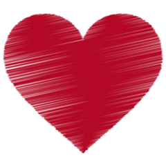 Red Heart Icon Sticker