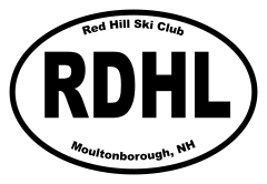 Red Hill Ski Club Oval Sticker