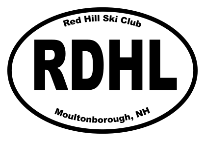 Red Hill Ski Club Oval Sticker