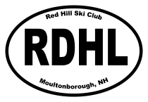 Red Hill Ski Club Oval Sticker