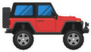 Red Jeep Sticker
