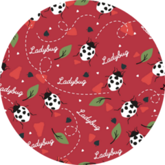 Red Ladybug Decorative Sticker