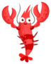 Red Lobster Funny Character Smiling Sticker