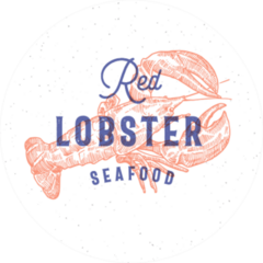 Red Lobster Seafood Retro Print Sticker