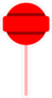 Red Lollipop Sticker