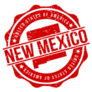 Red New Mexico America Original Stamp Sticker