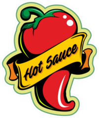 Red Pepper Hot Sauce Sticker