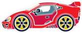 Red Racing Car Sticker
