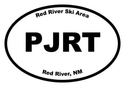 Red River Ski Area Oval Sticker