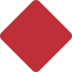Red Road Sign Sticker
