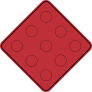 Red Road Sign With Red Dots Sticker