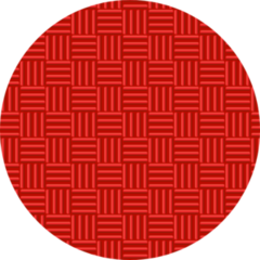 Red Rubber Kickball Dodgeball Line Pattern Sticker
