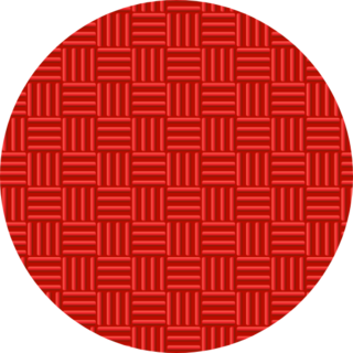 Red Rubber Kickball Dodgeball Line Pattern Sticker