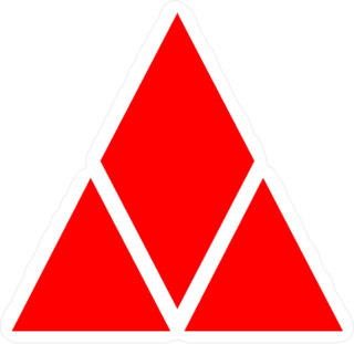 Red Stacked Diamond Sticker