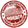Red Stamp Monaco Sticker