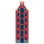 Red Traditional Netherlands Canal House With Facade Sticker