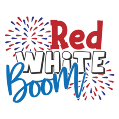 Red White Boom - 4th Of July Sticker