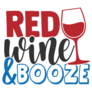 Red Wine And Booze - 4th Of July Sticker