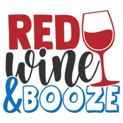 Red Wine And Booze - 4th Of July Sticker