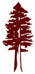 Redwood Tree Icon Sticker
