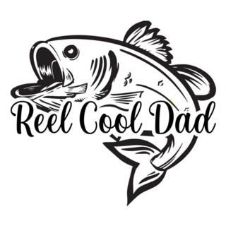 Reel Cool Dad Fathers Day Sticker