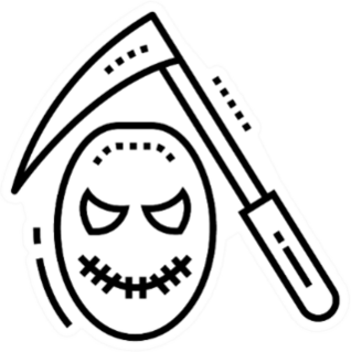Reeper Line Icon Sticker