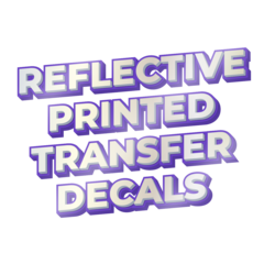 Reflective Printed Transfer Decals Thumb